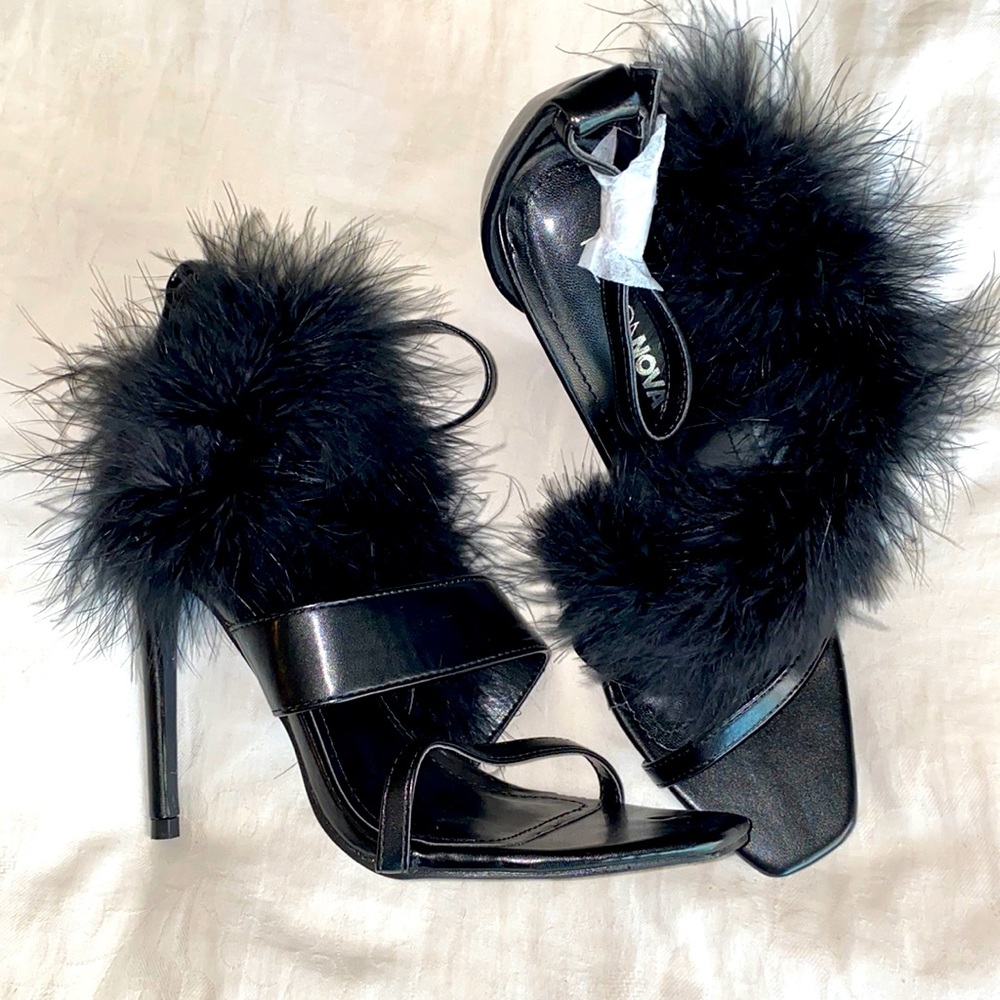 Black Fashion Nova stilettos